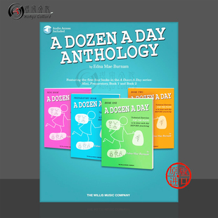 每日一曲钢琴手指训练 合集 附在线音频 Willis Music原版乐谱书 A Dozen A Day Anthology Piano HL00158307