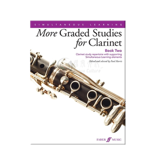 保罗哈里斯单簧管分级练习曲 全套共一至二册 Faber原版乐谱书 Paul Harris More Graded Studies Clarinet Book1-2