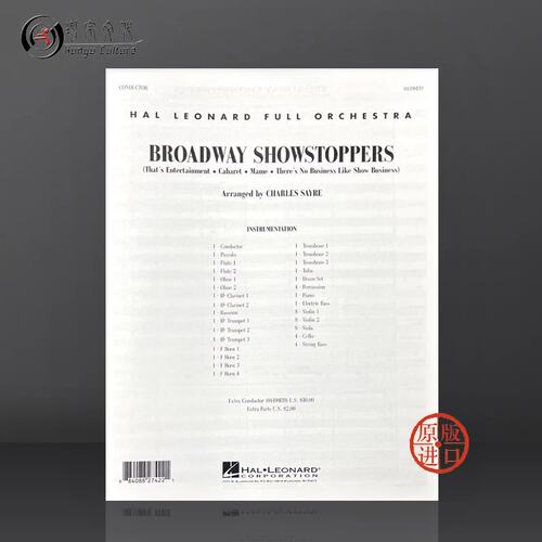 百老汇作品集管弦乐队总谱