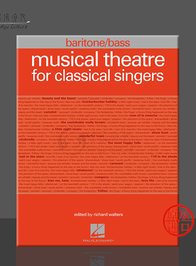 47首古典音乐 中音 低音 海伦德原版乐谱书 Musical Theatre for Classical Singers Baritone Bass HL00001227