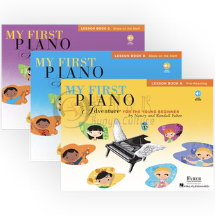 菲伯尔 我的钢琴第一课 ABC课本 幼儿启蒙教材乐理技巧基础入门 附音频 全套共三卷 海伦德原版乐谱 FABER My FirstPianoAdvan