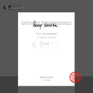 Movements Kelterborn 樂譜書 for 總譜 四個(gè)樂章 騎熊士原版 魯?shù)婪?classical Score orchestra 古典管弦樂隊(duì) Rudolf Four BA7686