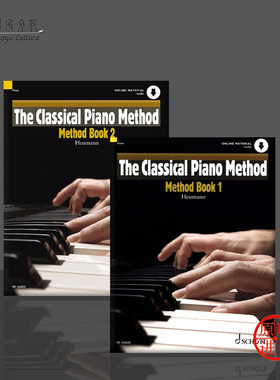 汉斯 冈特 豪曼 古典钢琴教程 附在线音频 全套共一至二卷 朔特原版乐谱书Hans Guenter Heumann The Classical Piano Method