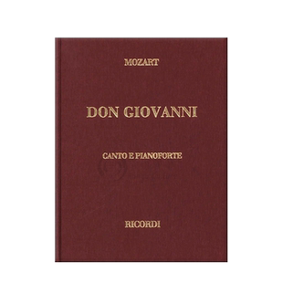 莫扎特 唐璜 声乐总谱 精装版 意大利语 Ricordi里科尔迪原版乐谱书 Mozart Don Giovanni Vocal Score HL50019540