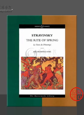 斯特拉文斯基 春之祭 管弦乐队总谱 博浩原版进口乐谱书 The Rite of Spring Le Sacre du Printemps Score BH6501351