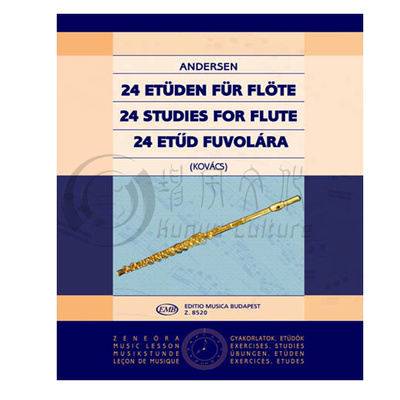 安德森长笛练习曲24首Op15独奏