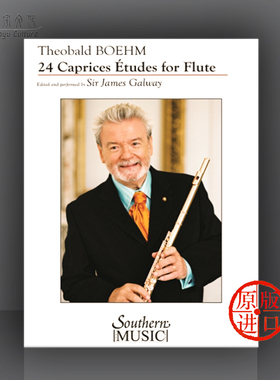 长笛随想练习曲 24首 西奥博尔德波姆 詹姆斯高威改编 原版乐谱书 CAPRICES ETUDES FOR FLUTE HL00298117