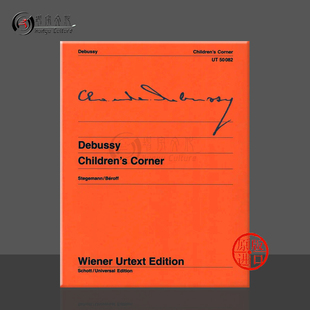 维也纳UE净版 乐谱 piano 儿童乐园 UT50082 Corner 钢琴独奏带指法 Childrens 德彪西 Debussy