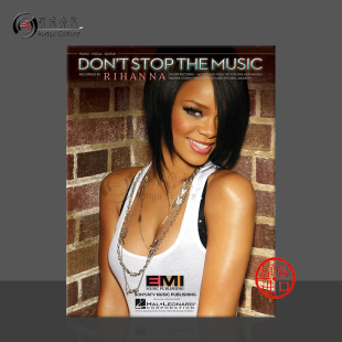 Don Vocal 音乐不要停 Rihanna 海伦德原版 and Piano Guitar Music 乐谱书 for 声乐吉他和钢琴 蕾哈娜 HL00353750 the