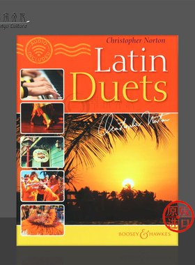 诺顿拉丁二重奏 钢琴四手联弹 附在线音频 博浩原版乐谱书 Norton Latin Duets piano 4 hands BH15163
