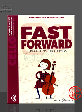 休 凯瑟 快进 大提琴演奏曲 21首 独奏 博浩原版乐谱书 Hugh Katherine Fast Forward pieces for cello playe BH13832