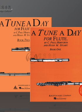 长笛每日练习 保罗赫富特 独奏曲集 全套共一至二卷 Music Sales 原版乐谱书 Paul Herfurth A Tune a Day for Flute