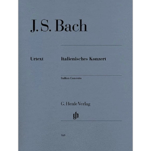 巴赫 意大利协奏曲 BWV971 钢琴独奏带指法 亨乐原版乐谱书 JOHANN SEBASTIAN BACH Italian Concerto HN526
