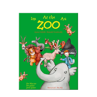 在动物园 措法利克 塔多夫斯基 钢琴独奏 德国骑熊士原版进口乐谱书 Twardowski Romuald At the Zoo for Piano BA8125