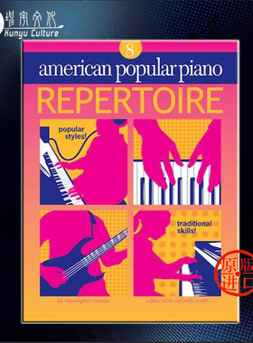 流行作品集 诺顿 卷八 钢琴独奏 含CD 原版乐谱书 Chrisher Norton American Popular Piano Repertoire 8 NVM9