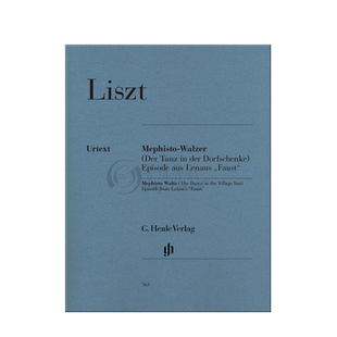 李斯特 梅菲斯托圆舞曲 钢琴独奏 德国亨乐原版进口乐谱书 Franz Liszt Mephisto Waltz HN763