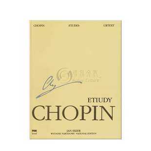 肖邦 钢琴练习曲集 独奏带指法 全集系列之卷二 波兰国际版PWM乐谱书 Fryderyk Chopin Studies WN for Piano PWM51600002