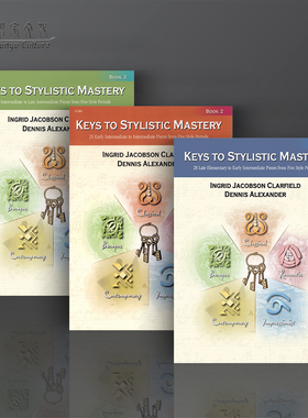 风格奥秘的演奏钥匙 钢琴独奏 全套共一至三卷 Alfred原版乐谱书 Keys to Stylistic Mastery Piano Book 1-3