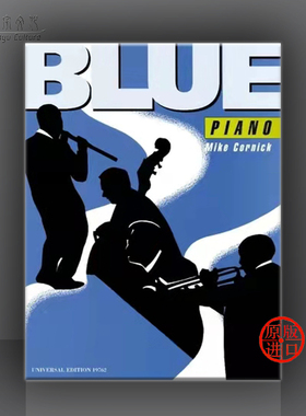 科尼克 布鲁斯蓝调钢琴作品集 钢琴独奏 维也纳UE原版乐谱书 Mike Cornick Blue Piano UE19762