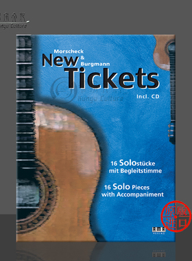 布格曼 新票 德英双语 吉他 含钢琴伴奏 含CD AMA原版进口乐谱书 Burgmann New Tickets 610412