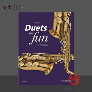 for ED23306 朔特原版 Altosaxophones Fun Duets Various 乐谱书 两支中音萨克斯 快乐二重奏作品曲集