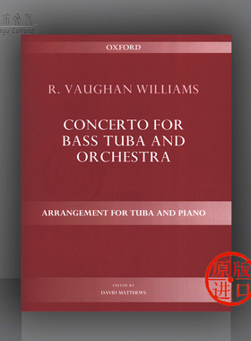 威廉姆斯 大号协奏曲 附钢琴伴奏 Oxford牛津原版乐谱书 Williams Concerto for bass tuba and orchestra 9780193386761