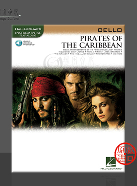 巴特尔特 加勒比海盗 电影音乐 大提琴独奏 附在线音乐 海伦德乐谱书 Klaus Badelt PIRATES OF THE CARIBBEAN Cello HL00842192