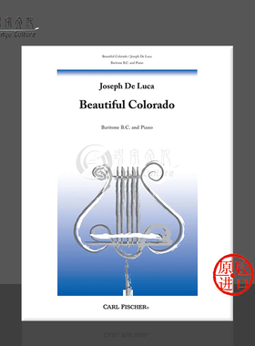 约瑟夫 德 卢卡 随想圆舞曲 上低音号和钢琴 费舍尔原版乐谱书Joseph De Luca Beautiful Colorado Valse Caprice Euphonium W2477
