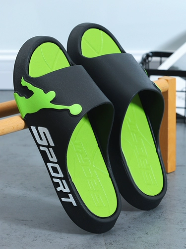 Мужские летние нескользящие тапочки на платформе, слайдеры для влюбленных, изысканный стиль