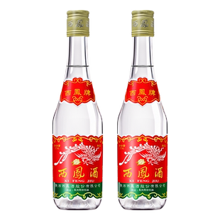 西凤酒 西凤375  七两半凤香型45度西凤白酒原厂粮食酒 375mL*2瓶