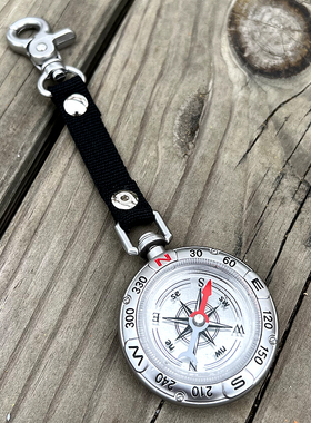 指南针罗盘Cleanfit户外露营运动包包挂件腰间配饰登山工具钥匙扣