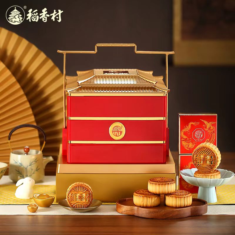 蛋黄莲蓉月饼礼盒稻香村