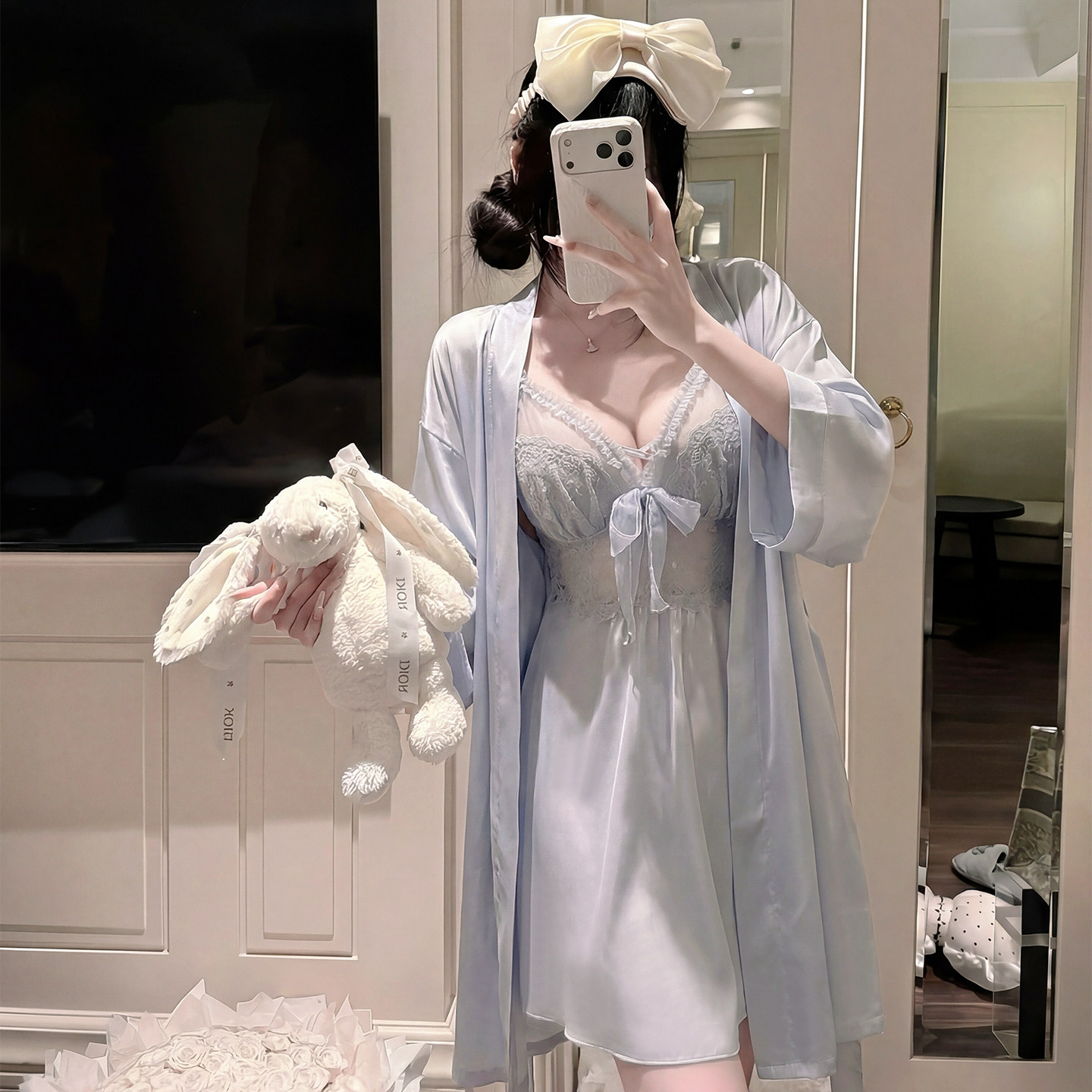 2026新款冰丝睡衣女两件套春夏