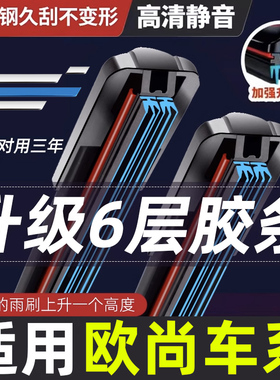 适用于长安欧尚Z6雨刮器片idd配件汽车用品专用无骨胶条前雨刷