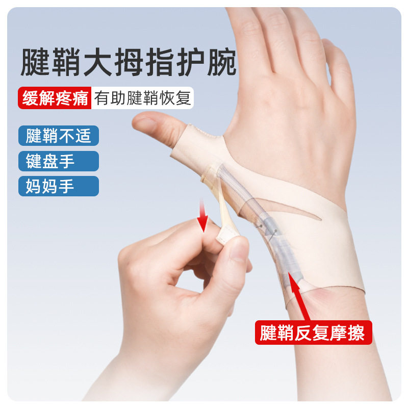 大拇指护套腱鞘护腕手腕炎手指鼠标手固定防肌腱扭伤专用孕妇护具