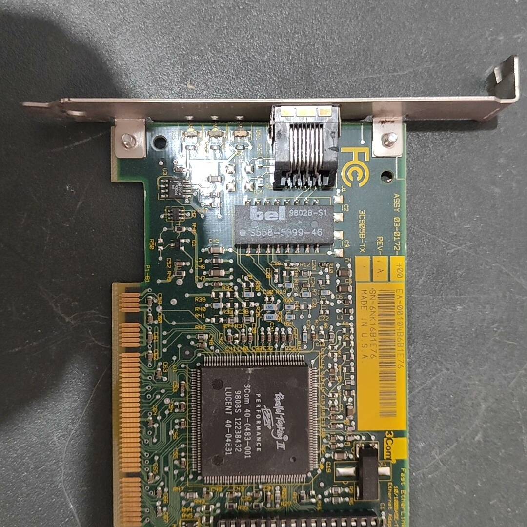 议价产3Com网卡，型号3C905B-TX，成色新，适用