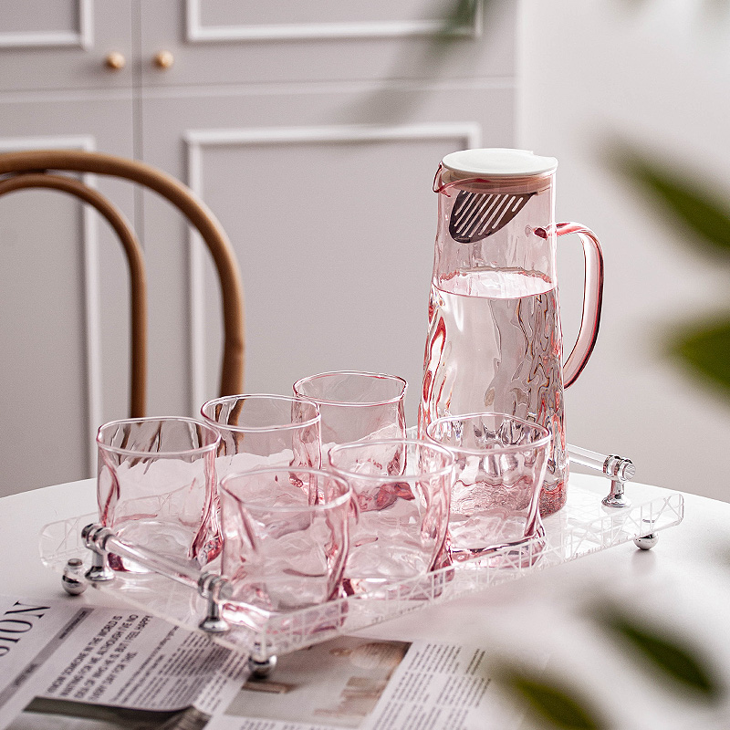 随沐创意粉色高颜值扭扭杯水具