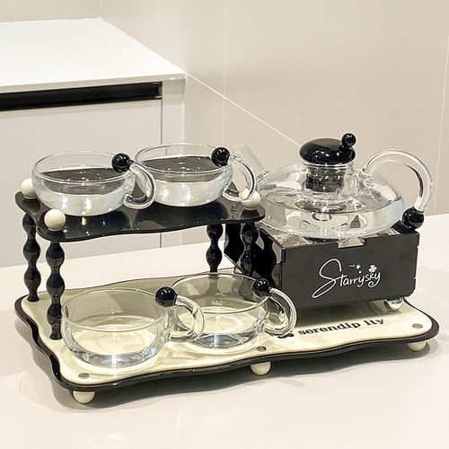 随沐简约复古法式花茶具套装