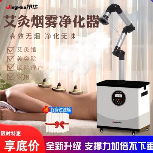 艾灸烟雾净化器 移动式家用养生馆静音艾灸室内除烟除味排烟机
