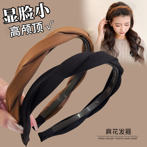 高颅顶发箍女款外出百搭防滑头饰