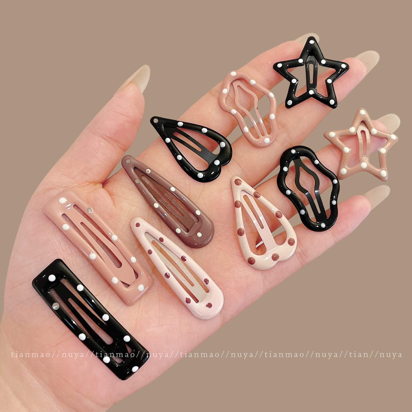 儿童云朵刘海夹发夹女边夹侧边