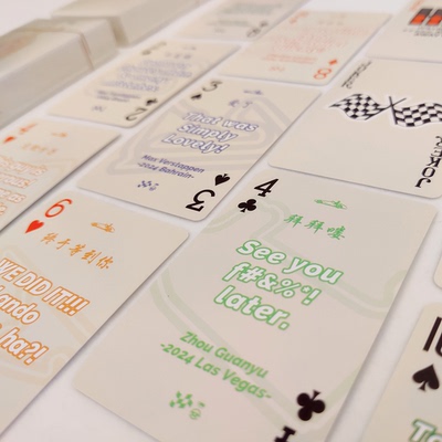 F1经典TR主题创意扑克牌