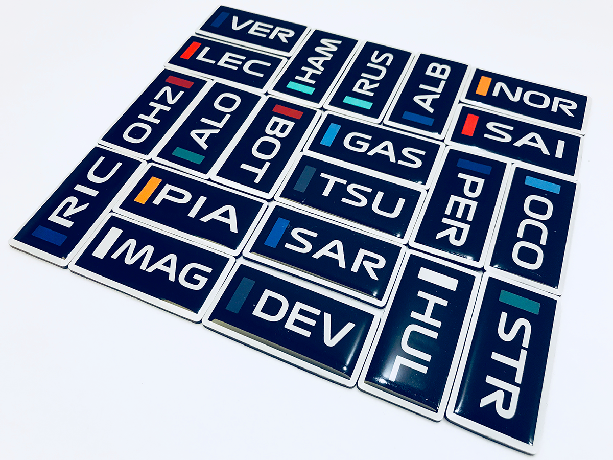 F1创意冰箱贴周冠宇名签小轮胎