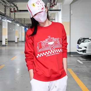 【合作】RACING CAR春秋落肩圆领卫衣 男女同款 Driver King服饰