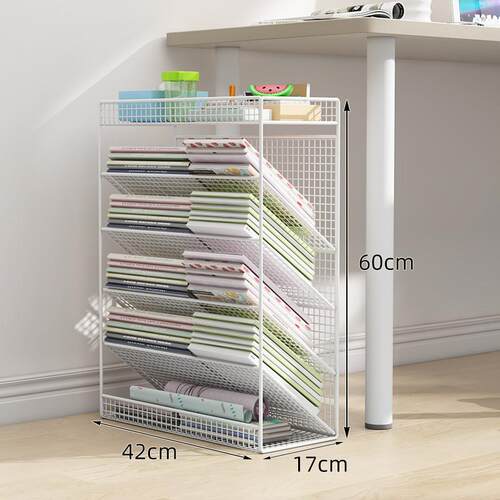 书架下置物架桌边收纳落地课桌桌旁可移动带轮教室书书本收纳