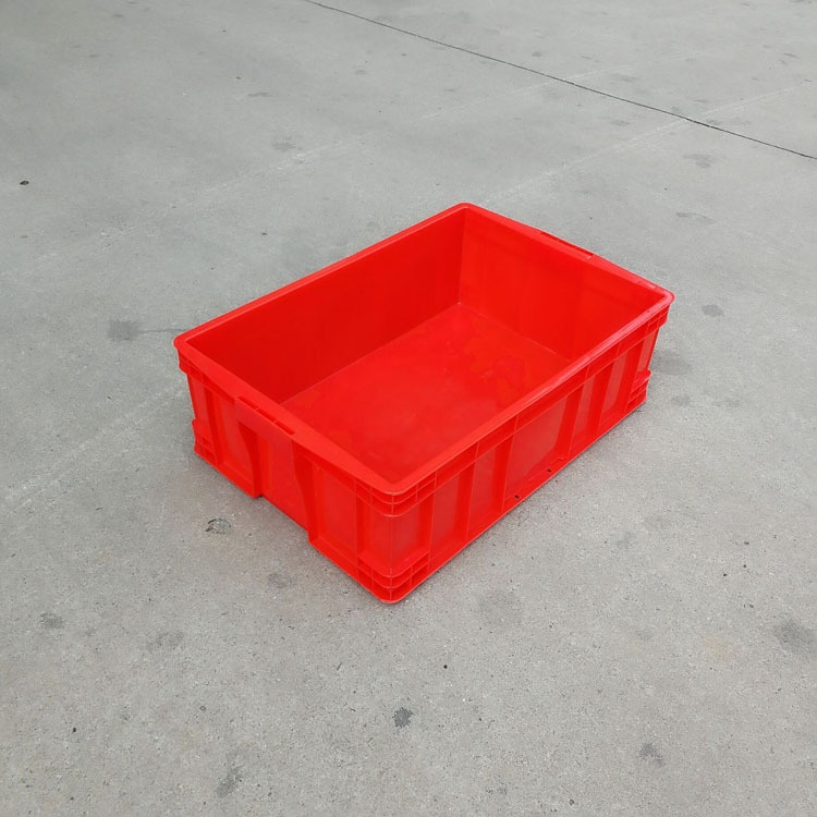 蓝色物料周转箱575-190密封箱车间产品流转箱带盖产品分类收纳箱