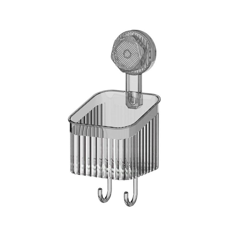 壁挂式旋转吸盘置物架收纳盒浴室收纳架子洗脸巾卫生间壁挂免打孔