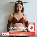 The Blender马年撞色可拆卸胸垫美背本命年红色内衣三角杯女套装