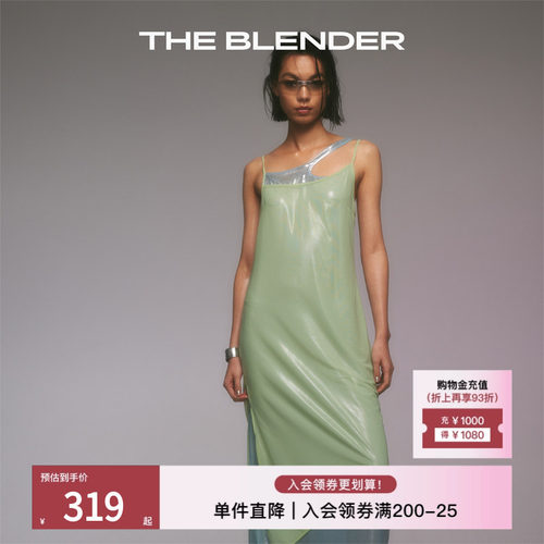 TheBlender不对称露背连衣裙