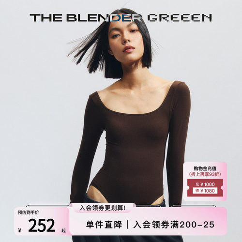 TheBlender固定胸垫美背连体衣